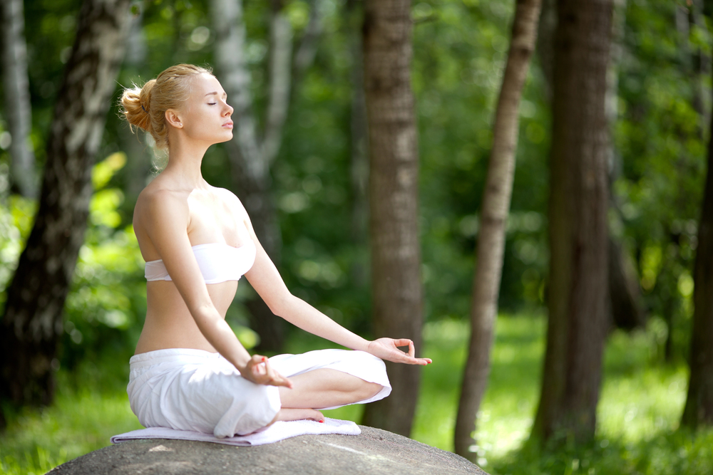 Woman  meditating