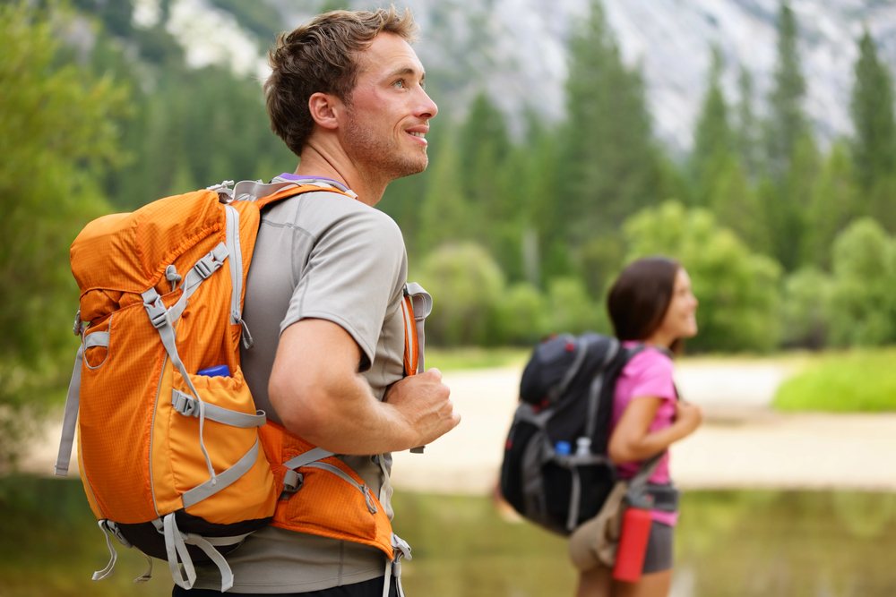 Couple hiking